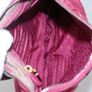 PRADA Shoulder Bag Nylon Pink Gold Auth EC191-10