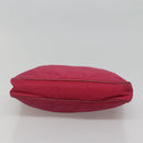 PRADA Shoulder Bag Nylon Pink Gold Auth EC191-7