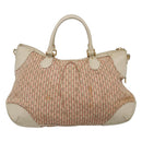 LOUIS VUITTON Mini Lin Marina GM Hand Bag Croisette 2way Pink M95493 Auth EC192-2