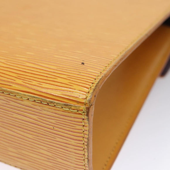 LOUIS VUITTON Epi Malesherbes Hand Bag Tassili Yellow Jonne M52379 LV Auth EC198