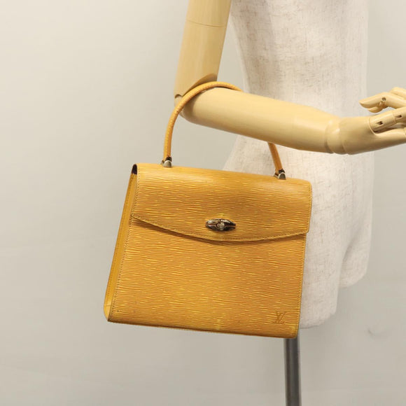 LOUIS VUITTON Epi Malesherbes Hand Bag Tassili Yellow Jonne M52379 LV Auth EC198