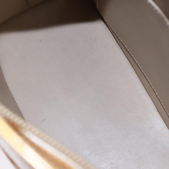 LOUIS VUITTON Monogram Vernis Houston Hand Bag Beige M91004 LV Auth EC214