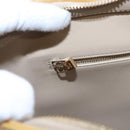 LOUIS VUITTON Monogram Vernis Houston Hand Bag Beige M91004 LV Auth EC214-24
