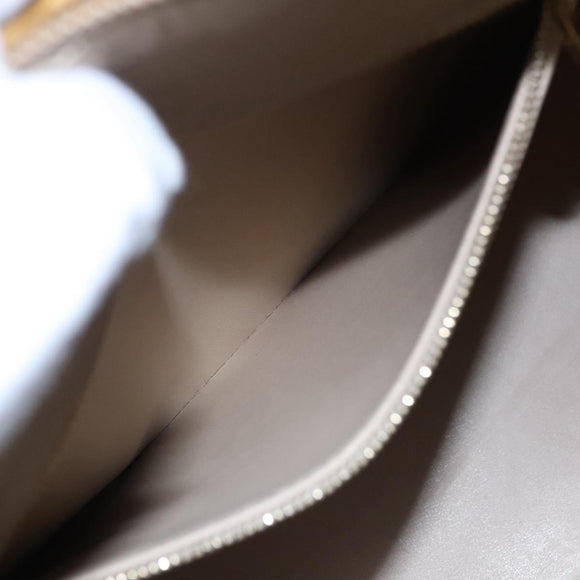 LOUIS VUITTON Monogram Vernis Houston Hand Bag Beige M91004 LV Auth EC214