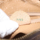 CELINE Macadam Canvas Hand Bag PVC Leather Brown Auth EC224-12