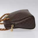 CELINE Macadam Canvas Hand Bag PVC Leather Brown Auth EC224-4