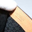 CELINE C Macadam Canvas Shoulder Bag Suede Black Auth EC226-12