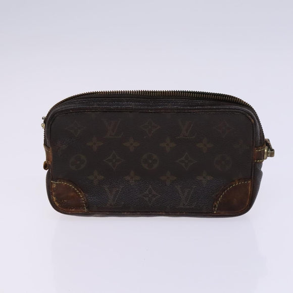 LOUIS VUITTON Monogram Clutch Bag 2Set LV Auth EC228
