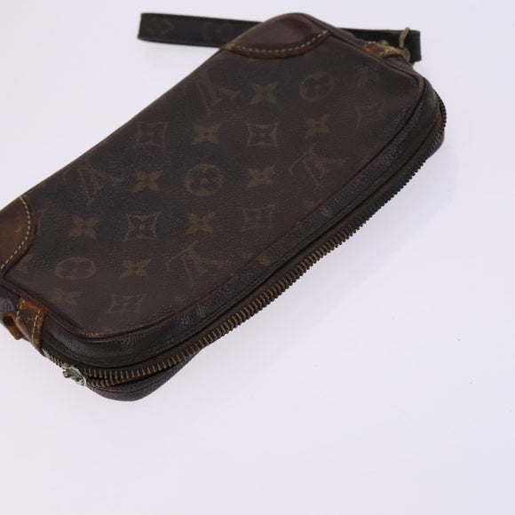 LOUIS VUITTON Monogram Clutch Bag 2Set LV Auth EC228