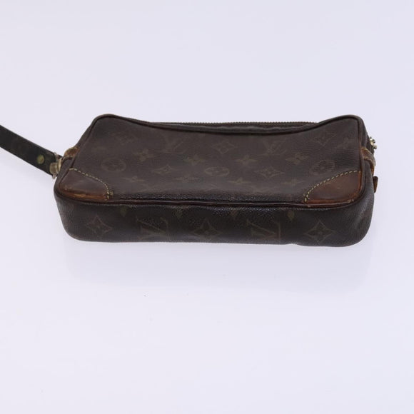 LOUIS VUITTON Monogram Clutch Bag 2 Set LV Auth EC228