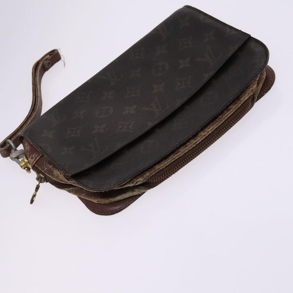 LOUIS VUITTON Monogram Clutch Bag 2Set LV Auth EC228
