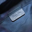 Christian Dior Trotter Canvas Zadel Buidel Marine Goud Auth EC240V-17