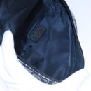 Christian Dior Trotter Canvas Zadel Buidel Marine Goud Auth EC240V-11