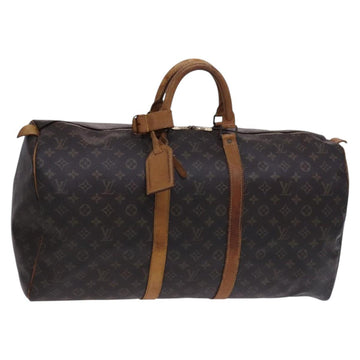 LOUIS VUITTON Monogram Keepall 55 Boston Bag M41424 LV Auth EC242