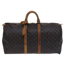 LOUIS VUITTON Monogram Keepall 55 Boston Bag M41424 LV Auth EC242-13