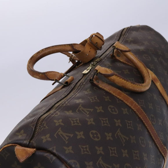 LOUIS VUITTON Monogram Keepall 55 Boston Bag M41424 LV Auth EC242