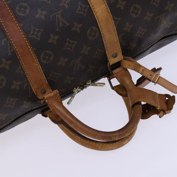 LOUIS VUITTON Monogram Keepall 55 Boston Bag M41424 LV Auth EC242