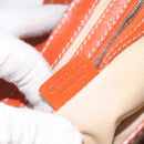 CELINE Shoulder Bag Leather Orange Auth EC246-22