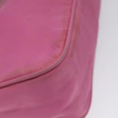 PRADA Accessory Pouch Nylon Pink Silver Auth EC255-14