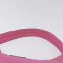 PRADA Accessory Pouch Nylon Pink Silver Auth EC255-8