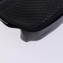 BALLY Shoulder Bag Leather Black Gold Auth EC277-11