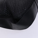 BALLY Shoulder Bag Leather Black Gold Auth EC277-13