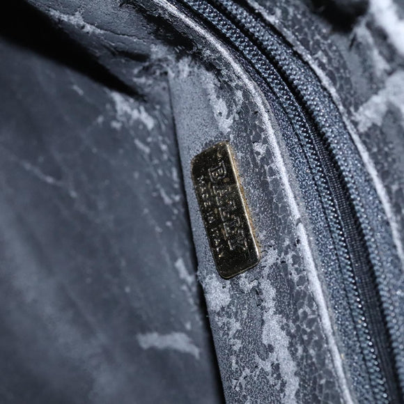 BALLY Shoulder Bag Leather Black Gold Auth EC277