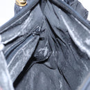 BALLY Shoulder Bag Leather Black Gold Auth EC277-19