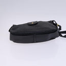 BALLY Shoulder Bag Leather Black Gold Auth EC277-9