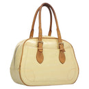 LOUIS VUITTON Monogram Vernis Summit Drive Hand Bag Perle M93514 LV Auth EC278-1