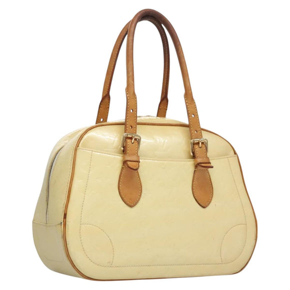 LOUIS VUITTON Monogram Vernis Summit Drive Hand Bag Perle M93514 LV Auth EC278