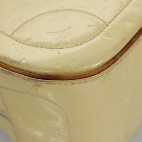 LOUIS VUITTON Monogram Vernis Summit Drive Hand Bag Perle M93514 LV Auth EC278