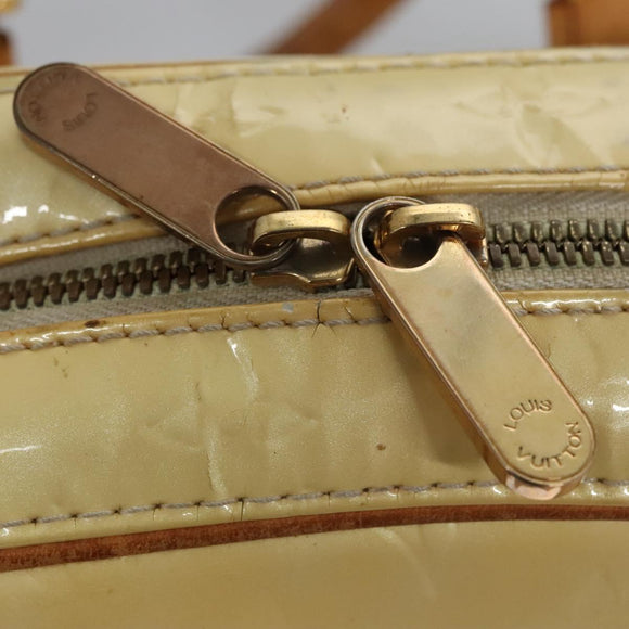 LOUIS VUITTON Monogram Vernis Summit Drive Hand Bag Perle M93514 LV Auth EC278