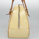 LOUIS VUITTON Monogram Vernis Summit Drive Hand Bag Perle M93514 LV Auth EC278-3