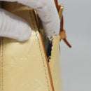 LOUIS VUITTON Monogram Vernis Summit Drive Hand Bag Perle M93514 LV Auth EC278-4