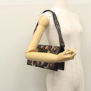 Salvatore Ferragamo Shoulder Bag beads Black Auth EC288V-24