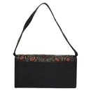 Salvatore Ferragamo Shoulder Bag beads Black Auth EC288V-2