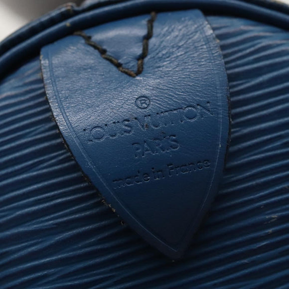 LOUIS VUITTON Epi Keepall 55 Boston Bag Toledo Blue M42955 LV Auth EC290