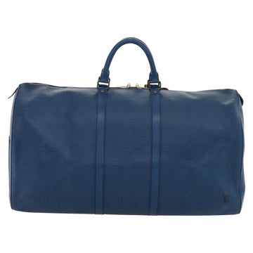 LOUIS VUITTON Epi Keepall 55 Boston Bag Toledo Blue M42955 LV Auth EC290 - 0