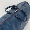 LOUIS VUITTON Epi Keepall 55 Boston Bag Toledo Blue M42955 LV Auth EC290-6