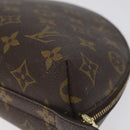 LOUIS VUITTON Monogram Trousse Demi Ronde Cosmetic Pouch M47520 LV Auth EC293-15