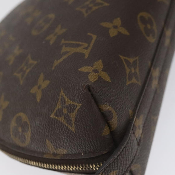 LOUIS VUITTON Monogram Trousse Demi Ronde Cosmetic Pouch M47520 LV Auth EC293