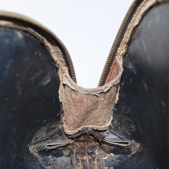 LOUIS VUITTON Monogram Trousse Demi Ronde Cosmetic Pouch M47520 LV Auth EC293