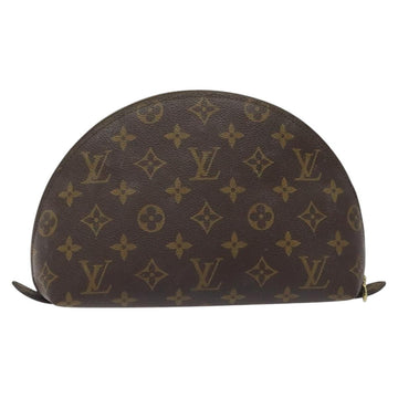 LOUIS VUITTON Monogram Trousse Demi Ronde Cosmetic Pouch M47520 LV Auth EC293 - 0