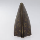 LOUIS VUITTON Monogram Trousse Demi Ronde Cosmetic Pouch M47520 LV Auth EC293-3