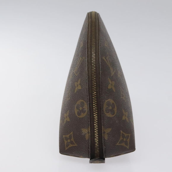 LOUIS VUITTON Monogram Trousse Demi Ronde Cosmetic Pouch M47520 LV Auth EC293