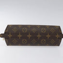 LOUIS VUITTON Monogram Trousse Demi Ronde Cosmetic Pouch M47520 LV Auth EC293-6