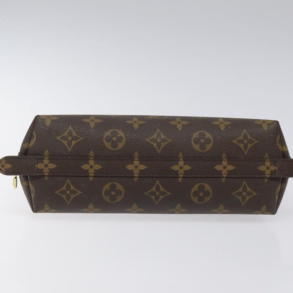 LOUIS VUITTON Monogram Trousse Demi Ronde Cosmetic Pouch M47520 LV Auth EC293