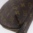 LOUIS VUITTON Monogram Trousse Demi Ronde Cosmetic Pouch M47520 LV Auth EC293-14