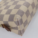 LOUIS VUITTON Damier Azur Pochette Cosmetic PM Pouch N60024 LV Auth EC298-15